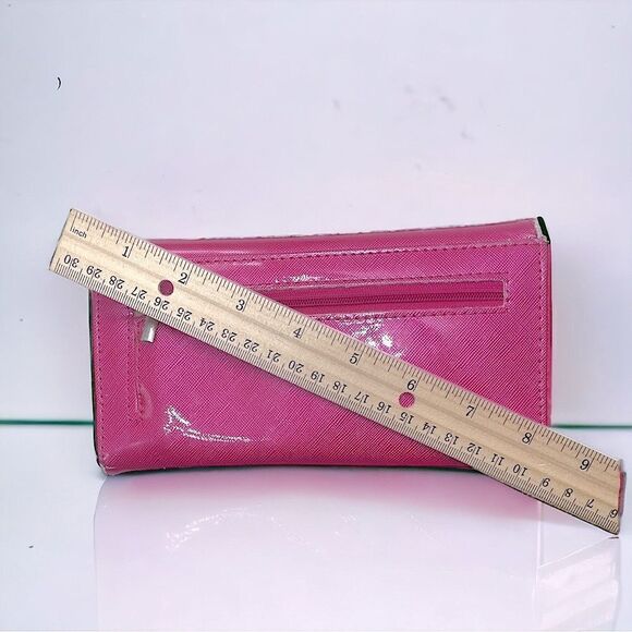 Hot Pink Bling & Silver Studded Wallet l VGUC - Picture 6 of 14